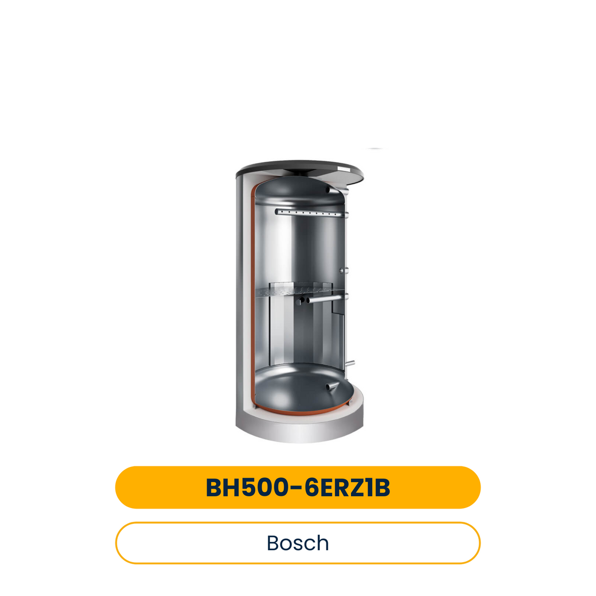 BOSCH Pufferspei. STORA BH 500-6 ERZ 1 B für Wärmepumpen, 1845x850, 500 L, silber (Art.-Nr. 7735501570)