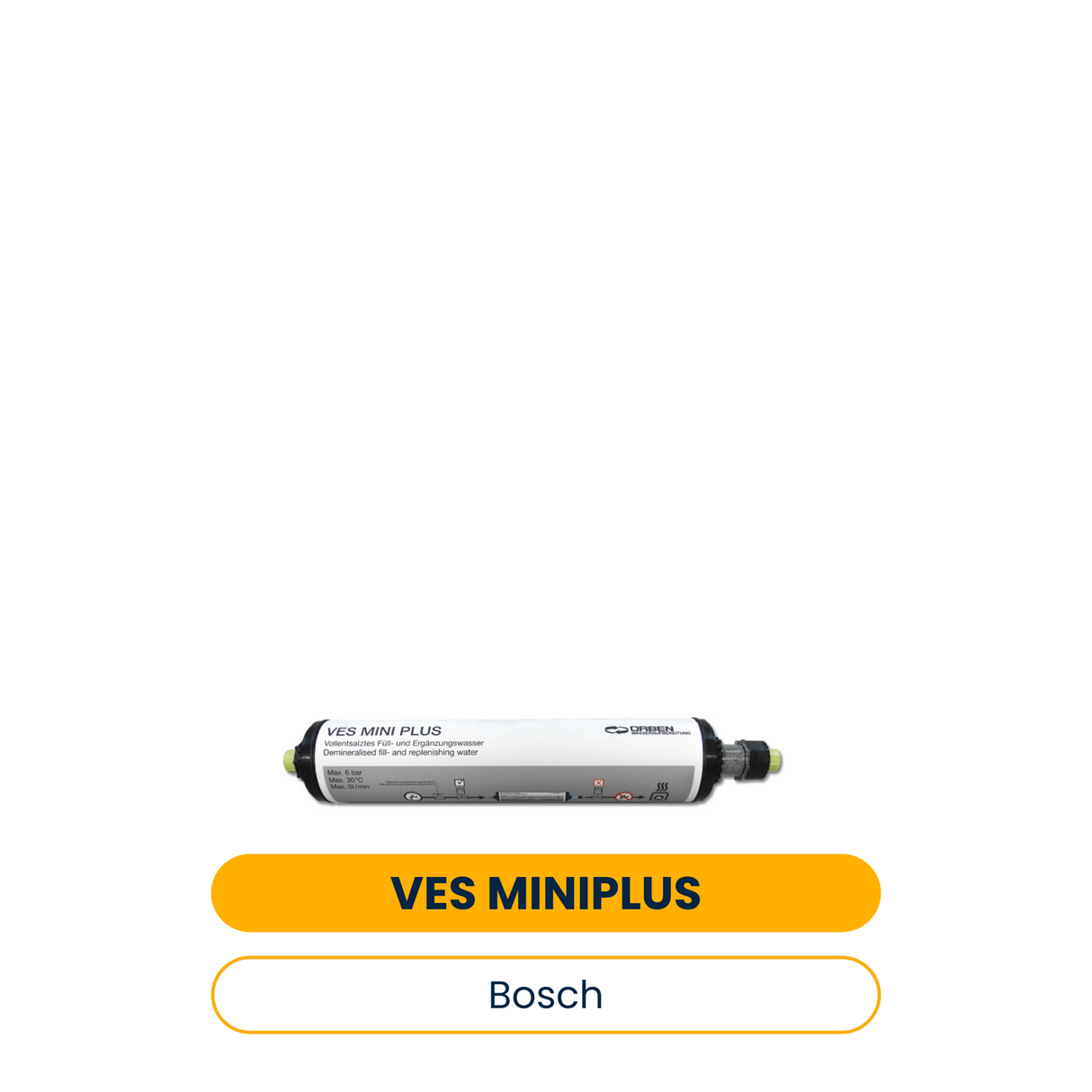 BOSCH Zubehör für Wasseraufbereitung VES Patrone Mini Plus, 3500 L* dH (Art.-Nr. 7738320206)