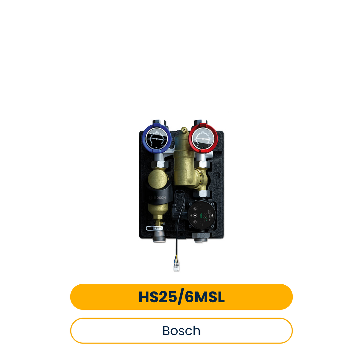 BOSCH Installationszubehör HS 25/6 MSL Heizkreisset m. Abscheidern,364x290x190 (Art.-Nr. 7736604097)