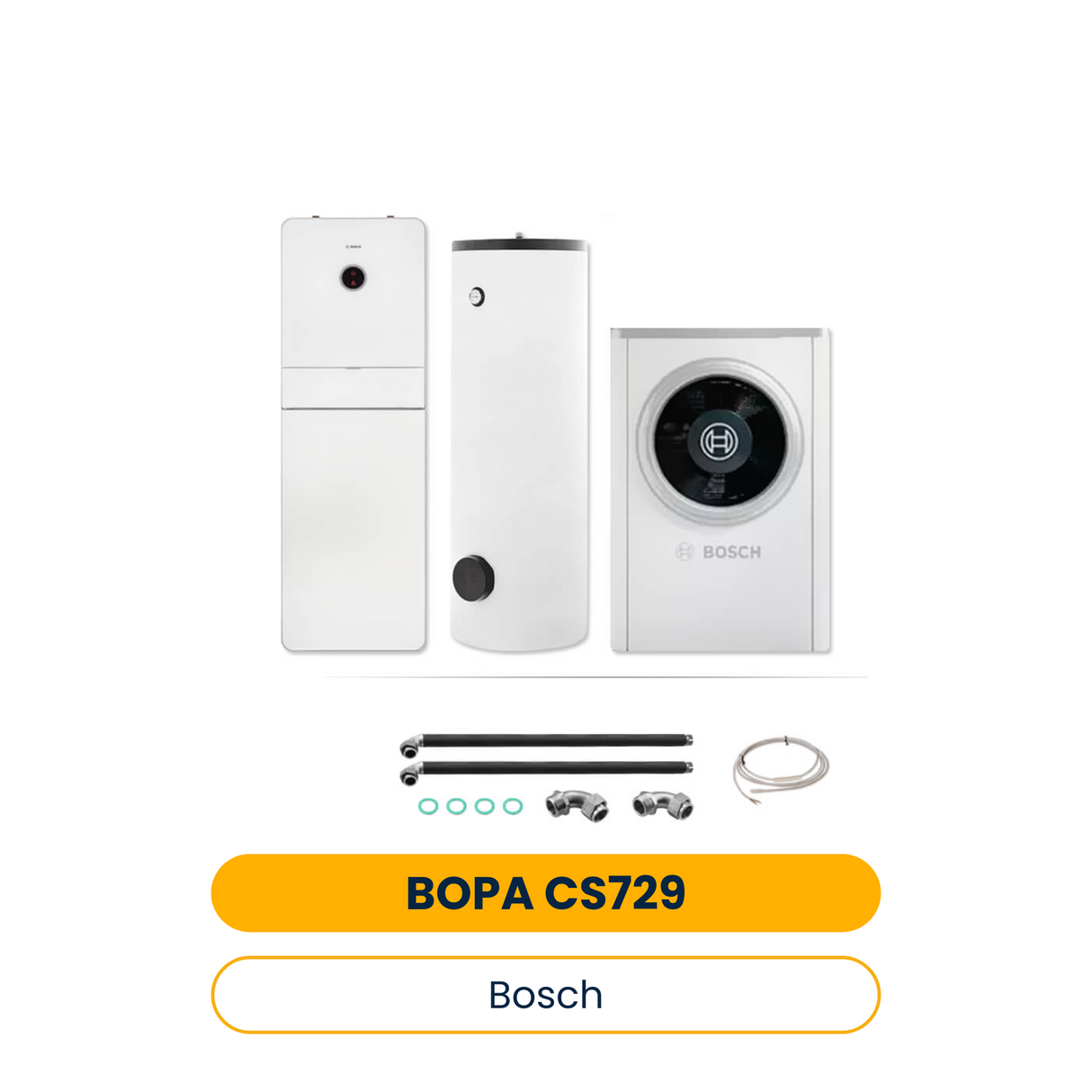 BOSCH Luftwärmepumpen-Paket BOPA CS729 CS7001iAW5OR-S, AWMB 9, HR300, INPA (Art.-Nr. 7739620407)