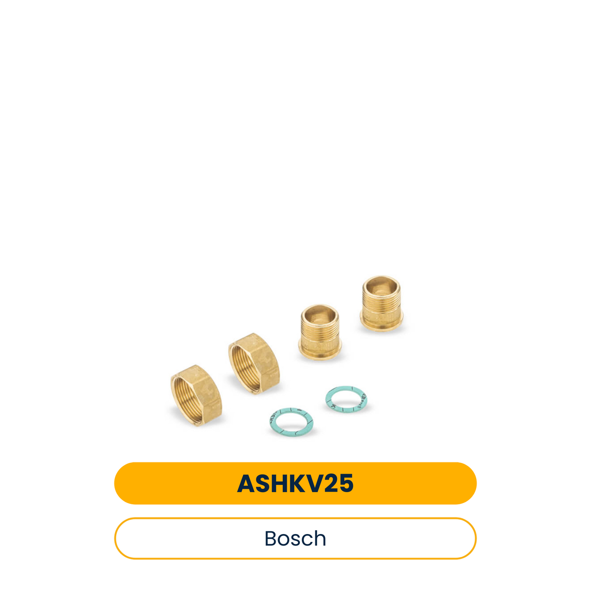 Raccord vissé BOSCH An.-Verschraubung AS-HKV 25 R1 pour une connexion de tuyau démontable (Réf. 5354210)