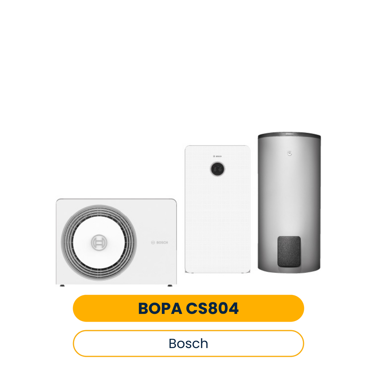 Pack pompe à chaleur aérothermique BOSCH BOPA CS804 AW 7 OR-S, CS5800iAW 12 MB, WH 290 (Réf. 7739624193)