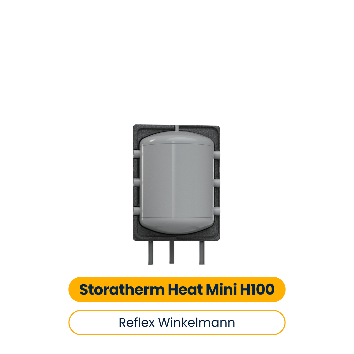 Reflex Storatherm Heat Mini H 100, Pufferspeicher für Heizsysteme, grau, 3 bar (Art-Nr. 7352550)