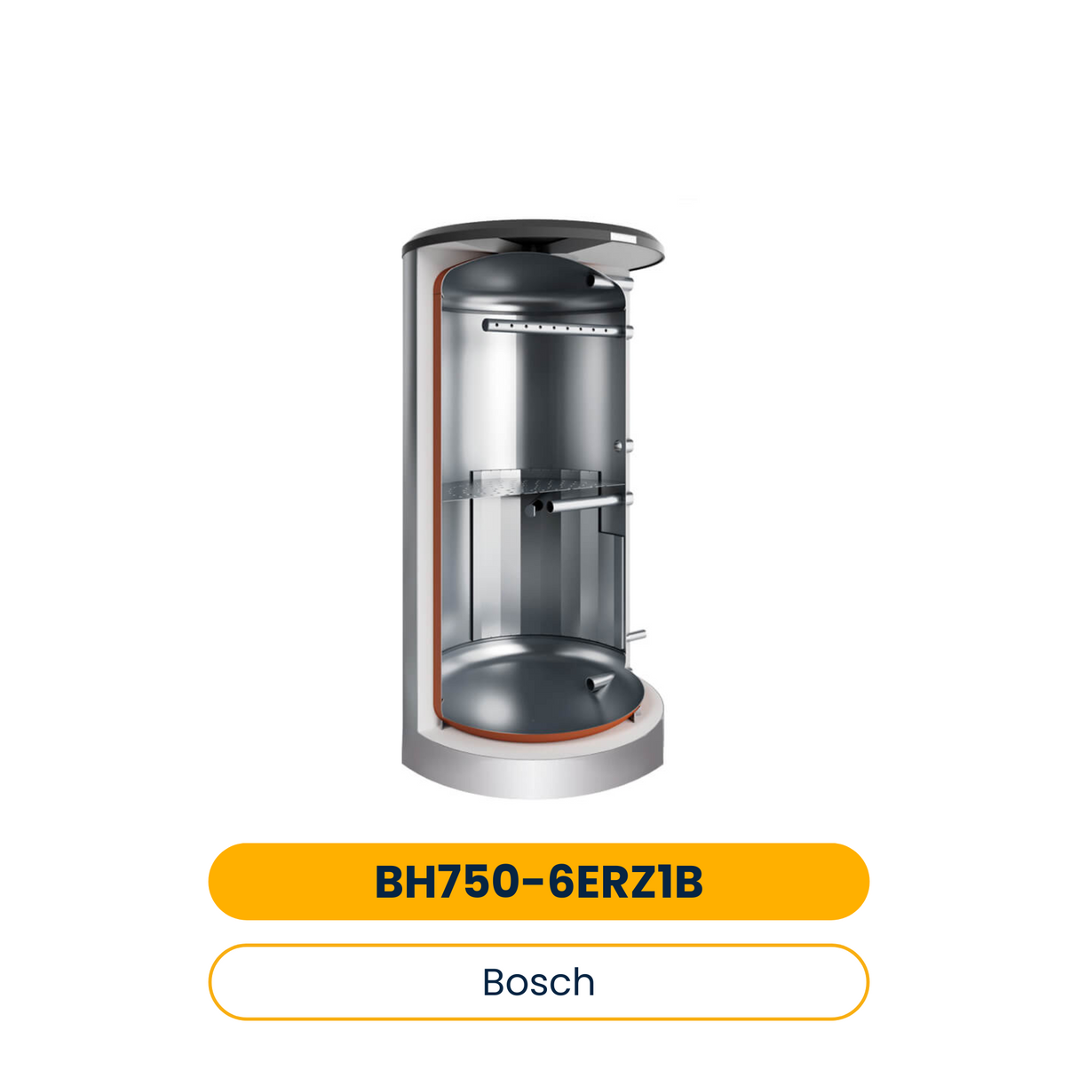 BOSCH Pufferspei. STORA BH 750-6 ERZ 1 B für Wärmepumpen, 1820x1030, 750L, silber (Art.-Nr. 7735501630)