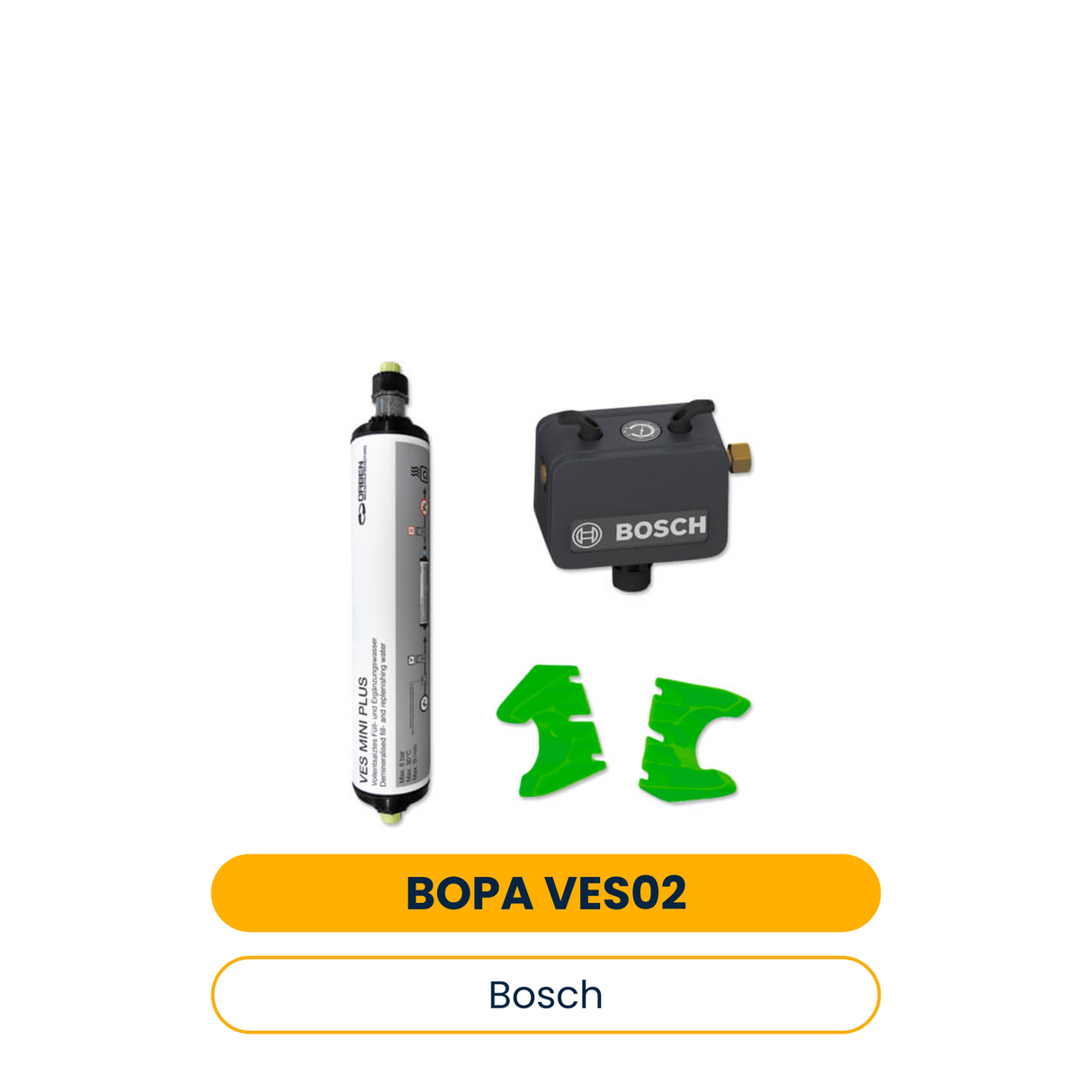 BOSCH Paket zur Wasseraufbereitung VES02 VES MiniPlus, Wandhalter,Fülleinrichtung (Art.-Nr. 7739616522)