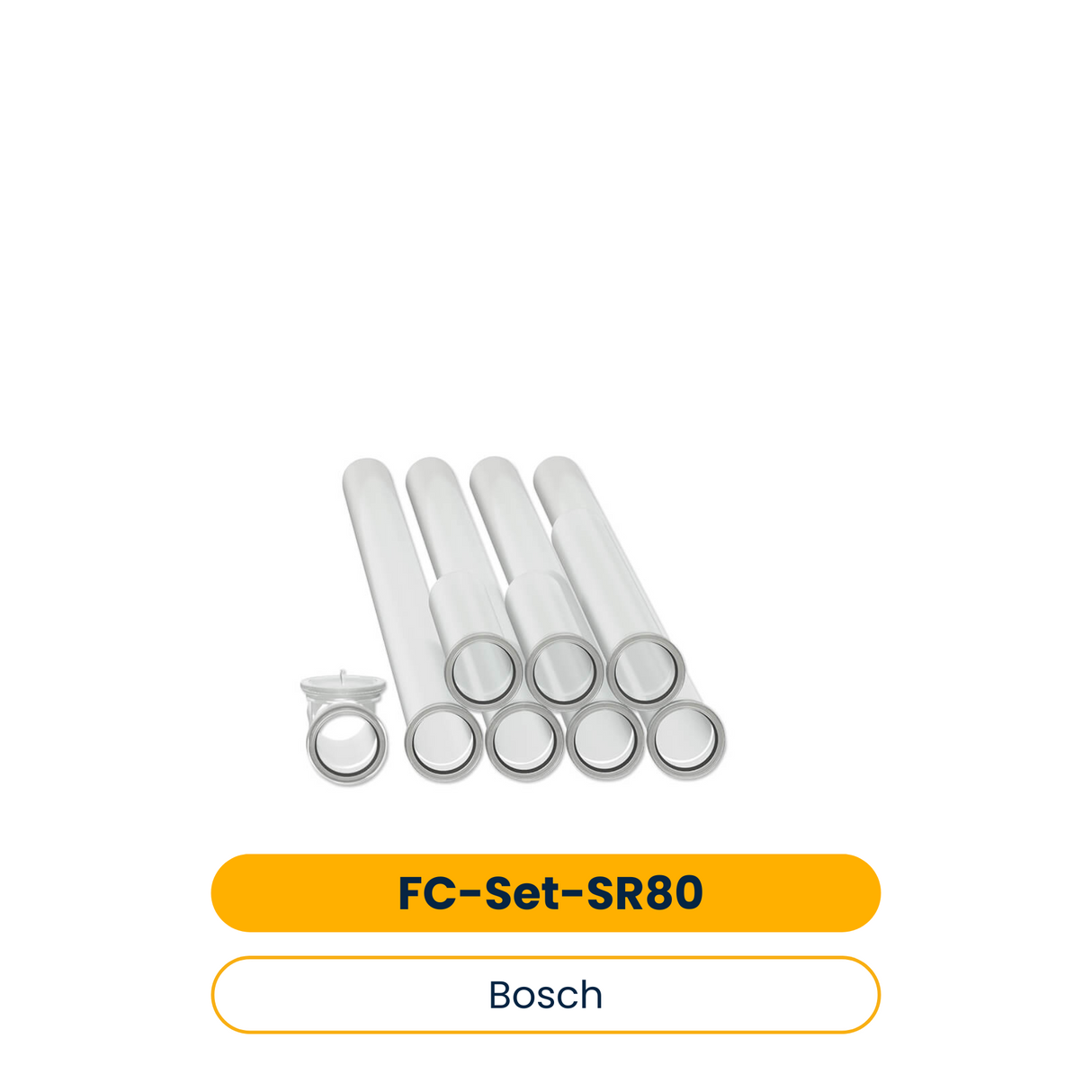 BOSCH Abgaszubehör FC-Set-SR80 Set Abgasrohre d:80 mm, 10m + Prüfrohr (Art.-Nr. 7738112598)