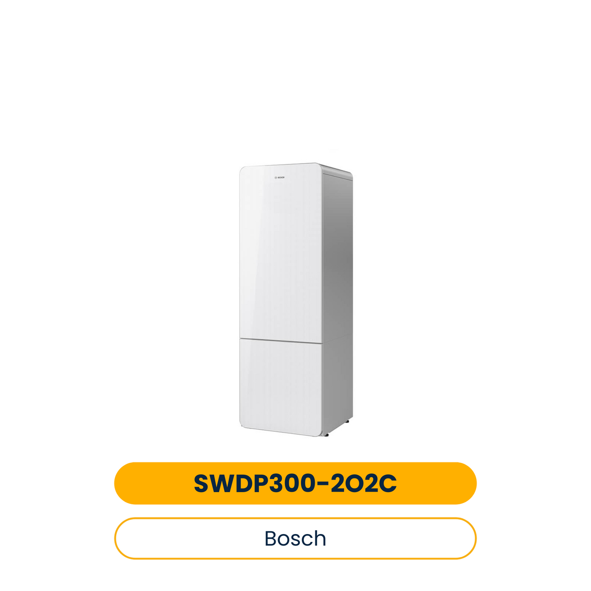 BOSCH Ballon d'eau chaude thermopompe SWDP 300-2 O 2 C Réservoir en acier inoxydable, 1838x600x610, verre (Réf. 7716842675)