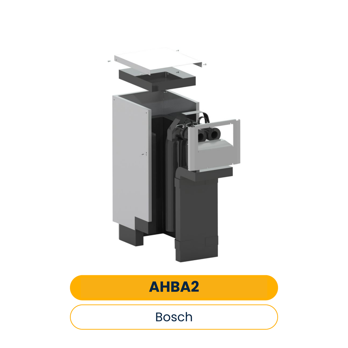 BOSCH Zubehör für Luftwärmepumpe AHBA 2 Abdeckhaube Bodenanschluss lang AW OR (Art.-Nr. 8738214738)
