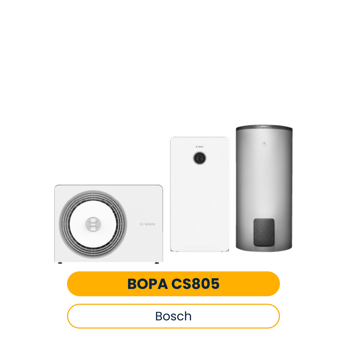 BOSCH Luftwärmepumpen-Paket BOPA CS805 AW 10 OR-T, CS5800iAW 12 MB, WH 290 (Art.-Nr. 7739624194)