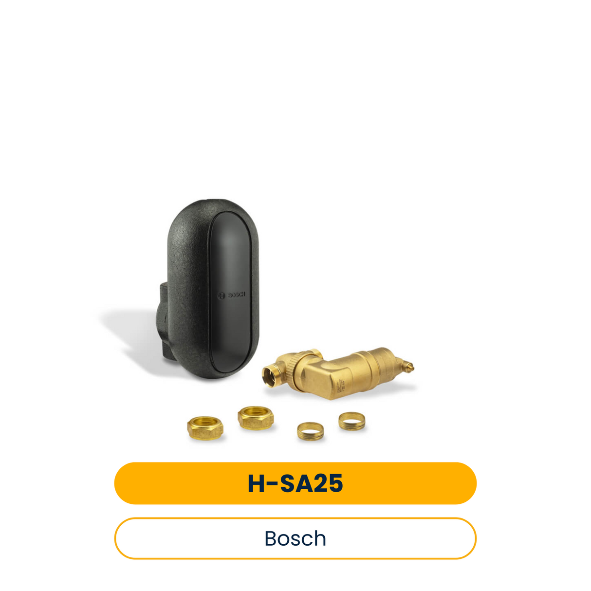 BOSCH Installationszubehör H-SA25 Luftabscheider mit Isolierung, DN25 (Art.-Nr. 7738330182)