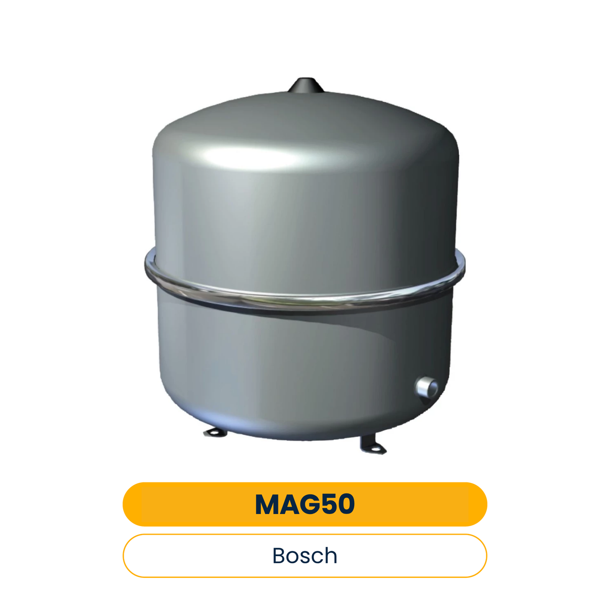 BOSCH Installationszubehör MAG 50 Membran-Ausdehnungsgefäß 50 Liter Silber (Art.-Nr. 7738325447)