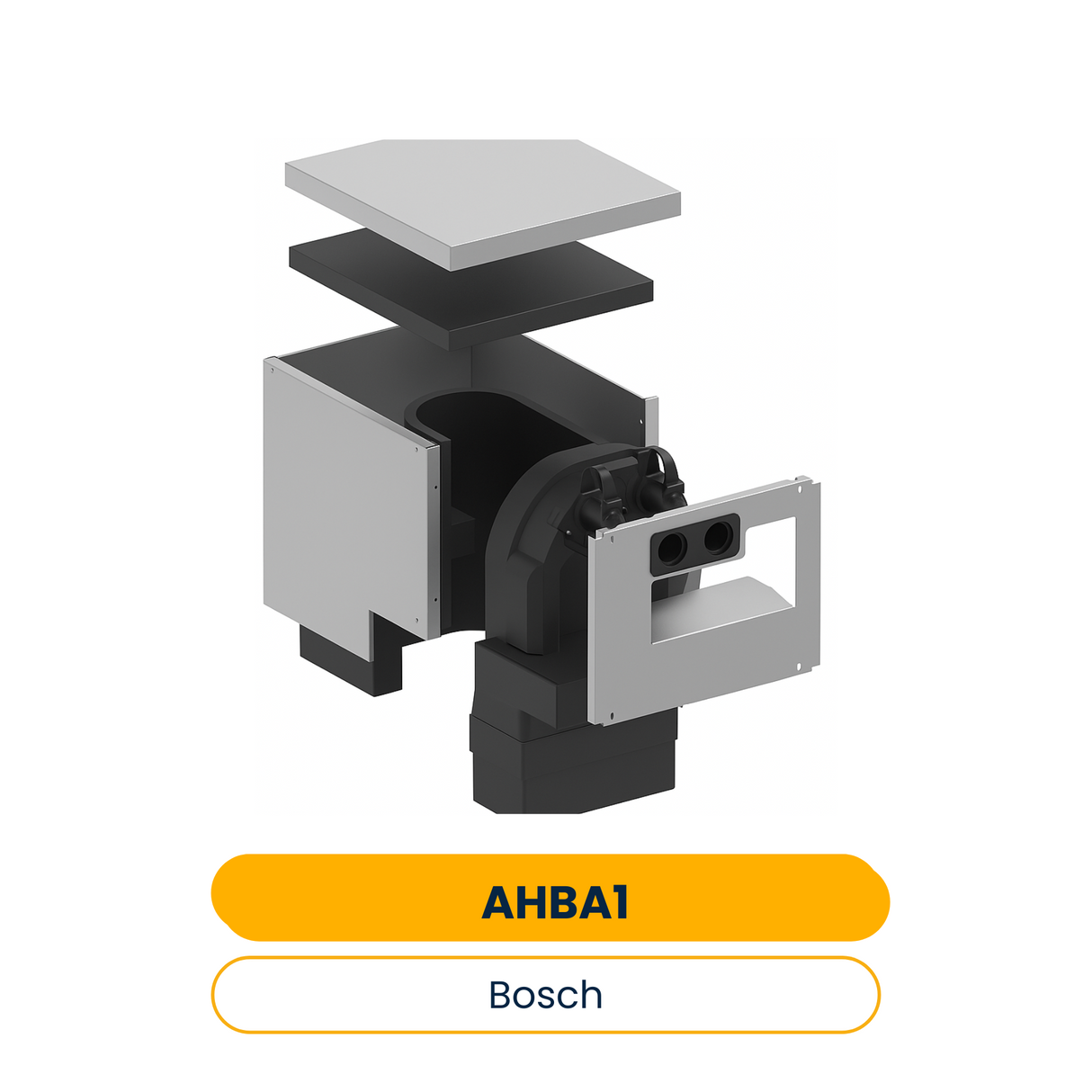 BOSCH Accessoires pour pompe à chaleur air AHBA 1 Capot de protection raccordement au sol pour AW OR (Réf. 8738214736)