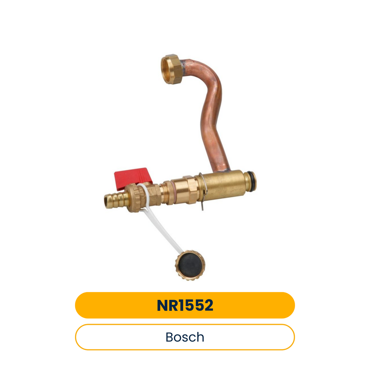 BOSCH Installationszubehör Nr. 1552 KFE-Hahn mit Adapter (Art.-Nr. 7736995034)