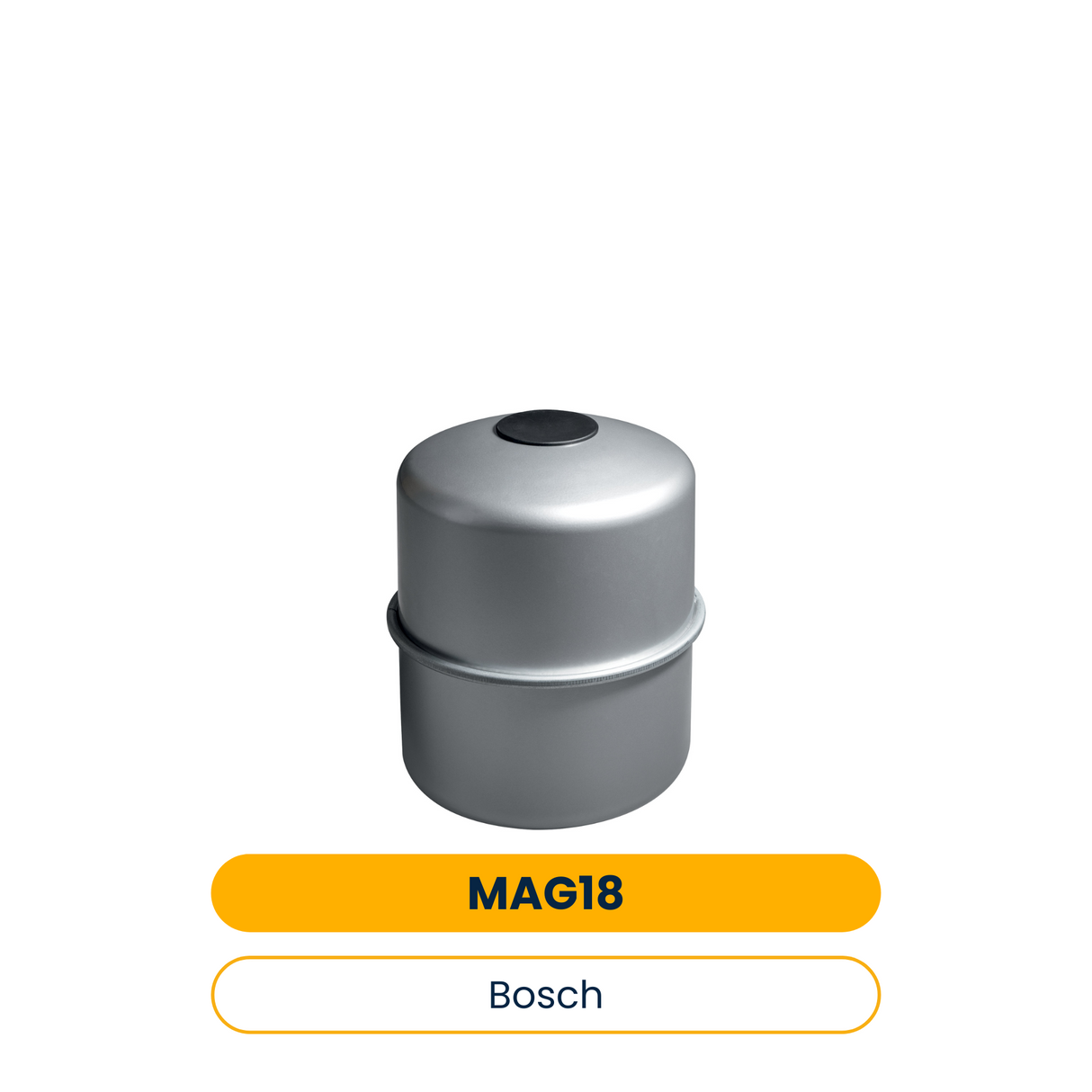 BOSCH Installationszubehör MAG 18 Membran-Ausdehnungsgefäß 18L/1,5, Silber (Art.-Nr. 7738344527)