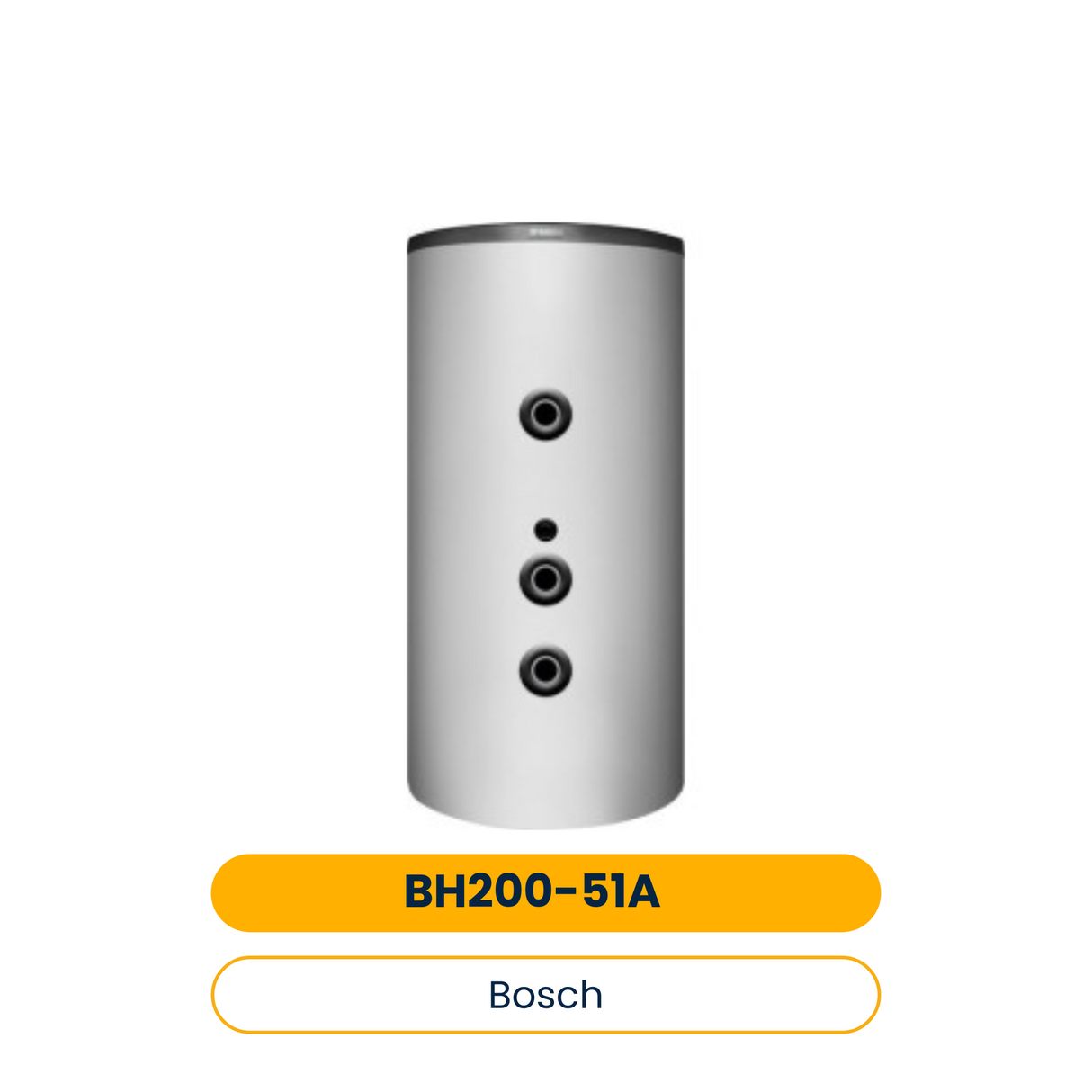 BOSCH Pufferspeicher STORA BH 200-5 1 A für Wärmepumpen, 1550x600, 200 L, silber (Art.-Nr. 7735501538)