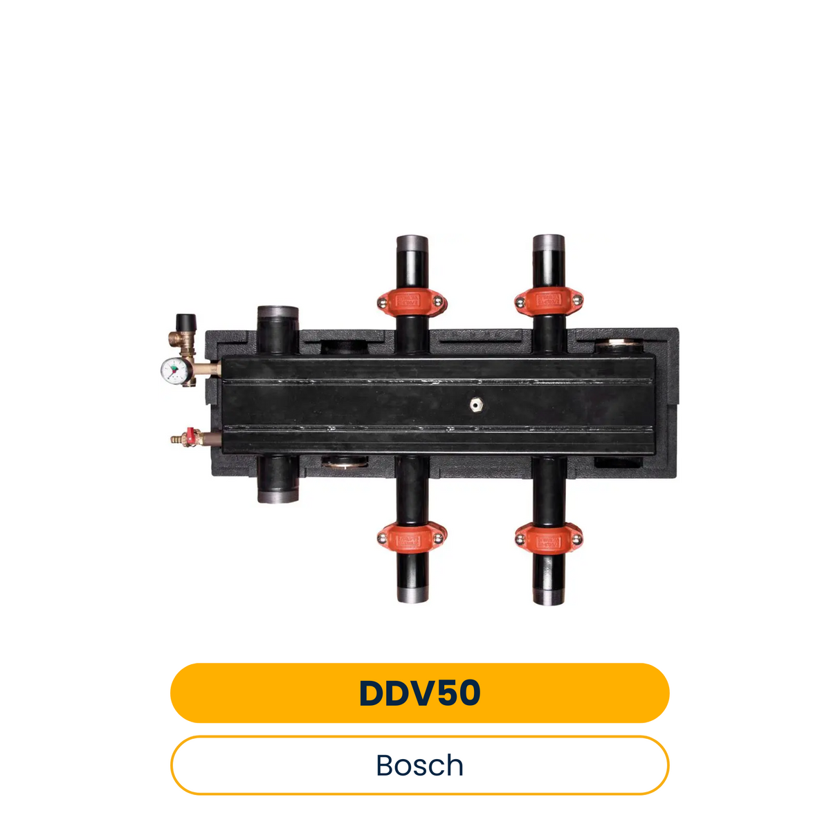 BOSCH Zubehör für Luftwärmepumpen DDV 50 Doppelt differenzdruckloser Verteiler 50 (Art.-Nr. 8738212213)