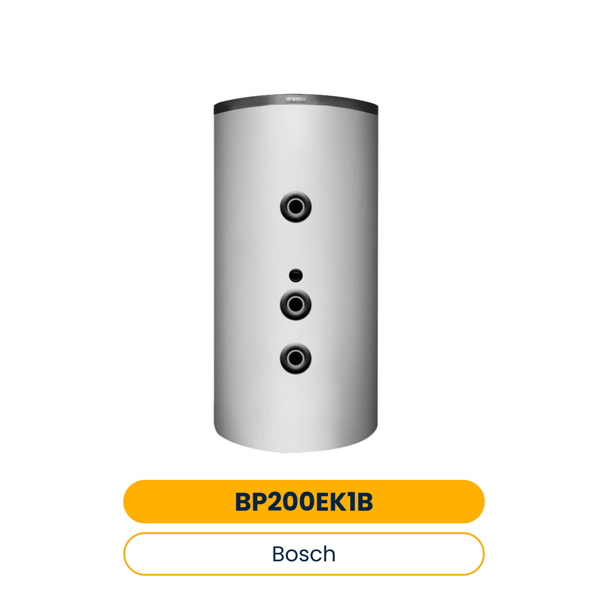 BOSCH Pufferspeicher STORA BP 200 EK 1 B für Wärmepumpen CS5000AW, 1300x600, 200L (Art.-Nr. 8735100973)