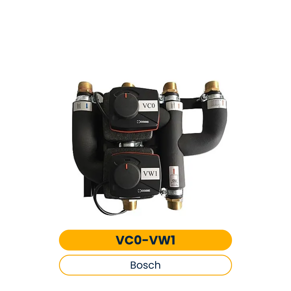 BOSCH Zubehör für Luftwärmepumpe VC0-VW1 Anschlussgruppe mit 2 Umschaltventilen (Art.-Nr. 7738333058)