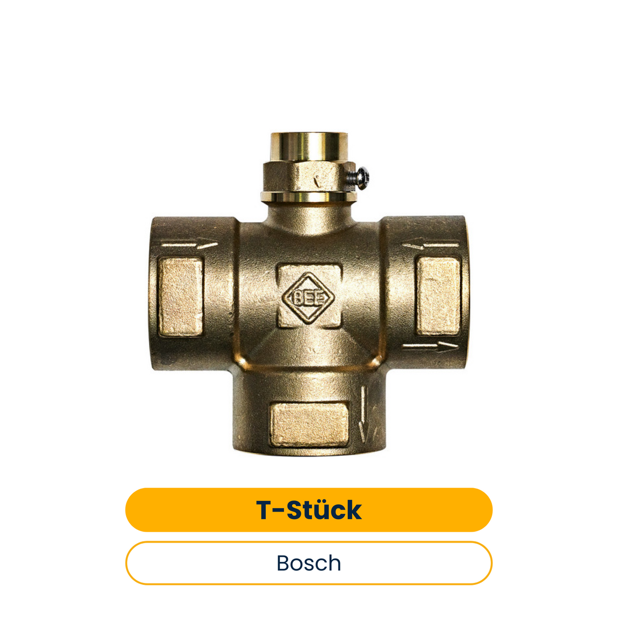 BOSCH Zubehör für Wärmepumpen T-Stück T-Stück mit Fühlertauchhülse 3xRp1 (Art.-Nr. 7738345433)