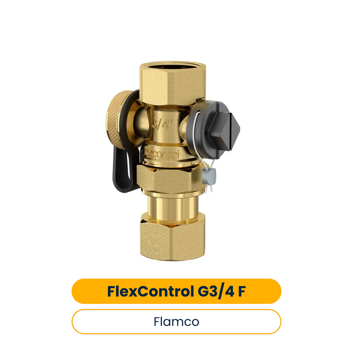 Flamco Kappenventil FlexControl, Rp3/4, G3/4 F (Art.-Nr. 28920)