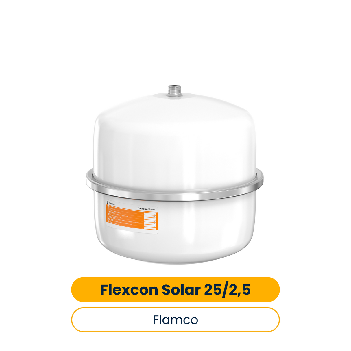 Flamco Vase d'expansion Flexcon Solar 25/2,5 – 8 bar (Réf. 16063)