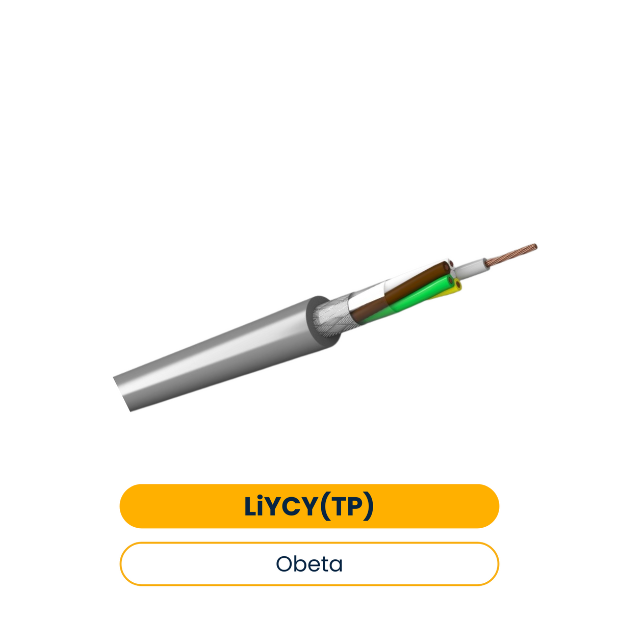 Obeta LiYCY(TP) 2x2x0,75 var. câble de données et de commande PVC, 15 m (Réf. 0107652)