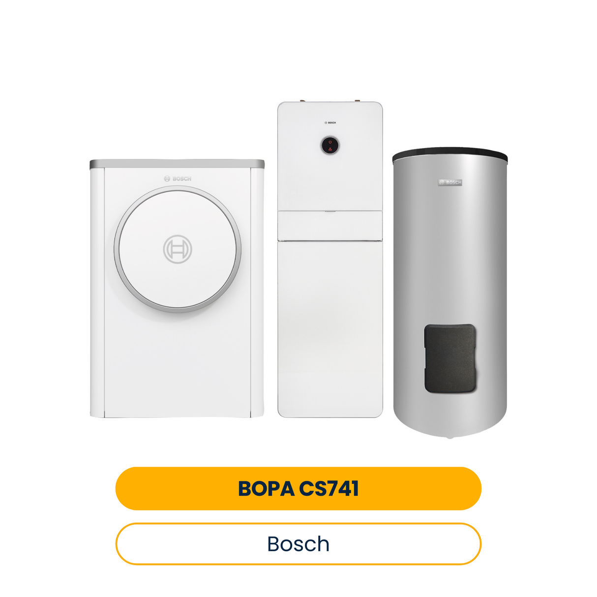 BOSCH Luftwärmepumpen-Paket BOPA CS741 CS7400iAW 5 OR-S, AWMB 9, WH 290 LP1 B (Art.-Nr. 7739623743)