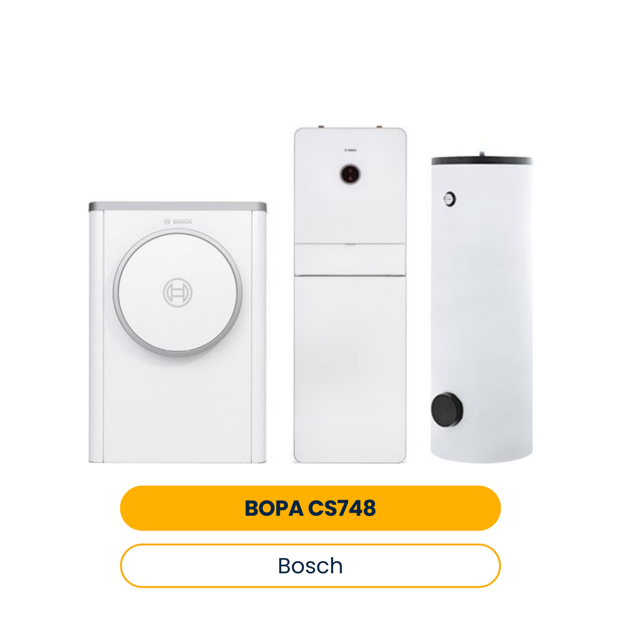 BOSCH Luftwärmepumpen-Paket BOPA CS748 CS7400iAW7OR-S, AWMB 9, HR300, INPA (Art.-Nr. 7739620411)