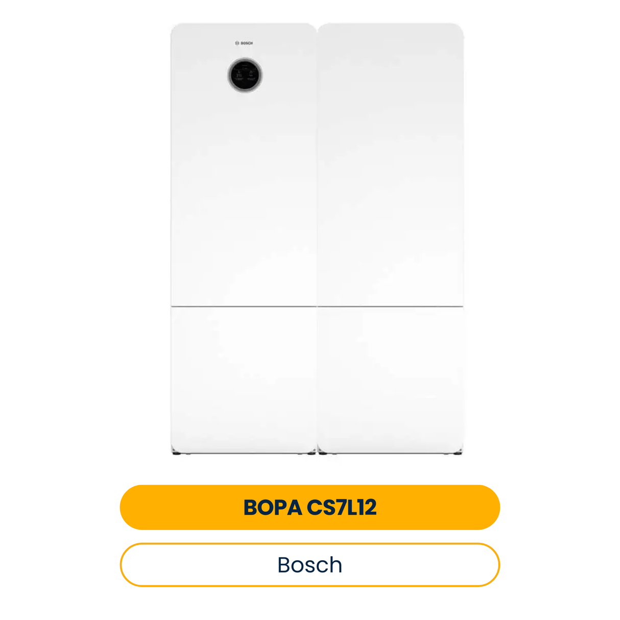 BOSCH Pack pompe à chaleur à eau BOPA CS7L12 CS7800iLW 16 MBF, SWDP 300-2 O C (Réf. 7739624469)