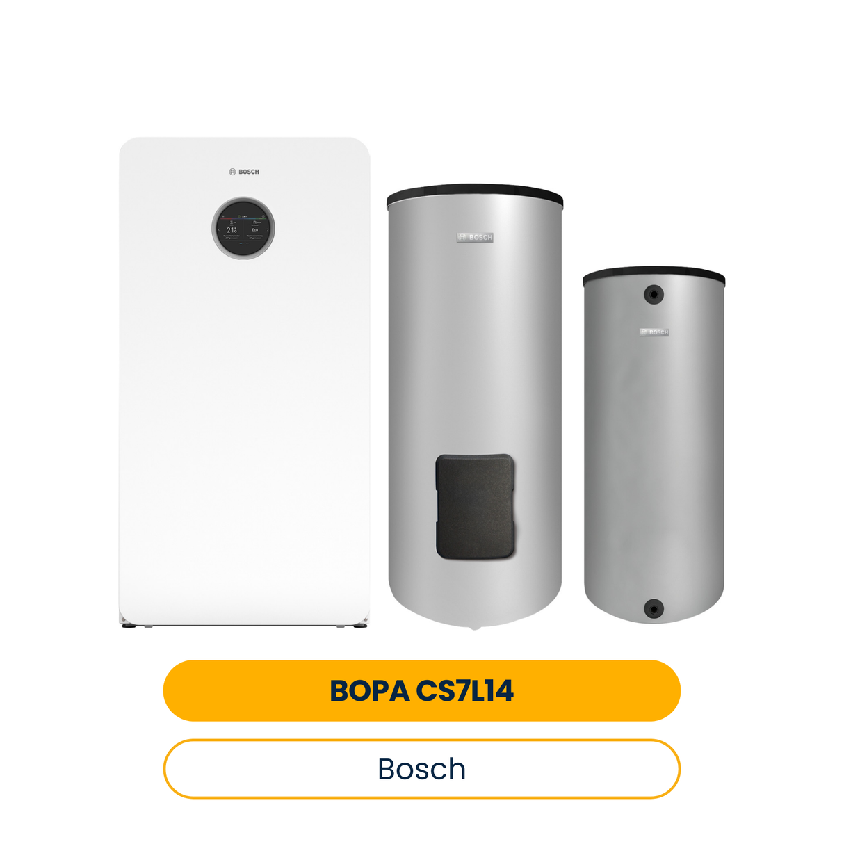 BOSCH Sole-Wärmepumpen-Paket BOPA CS7L14 CS7800iLW 8 F, WH 290 LP1 B, BH 120-5 1A (Art.-Nr. 7739624471)