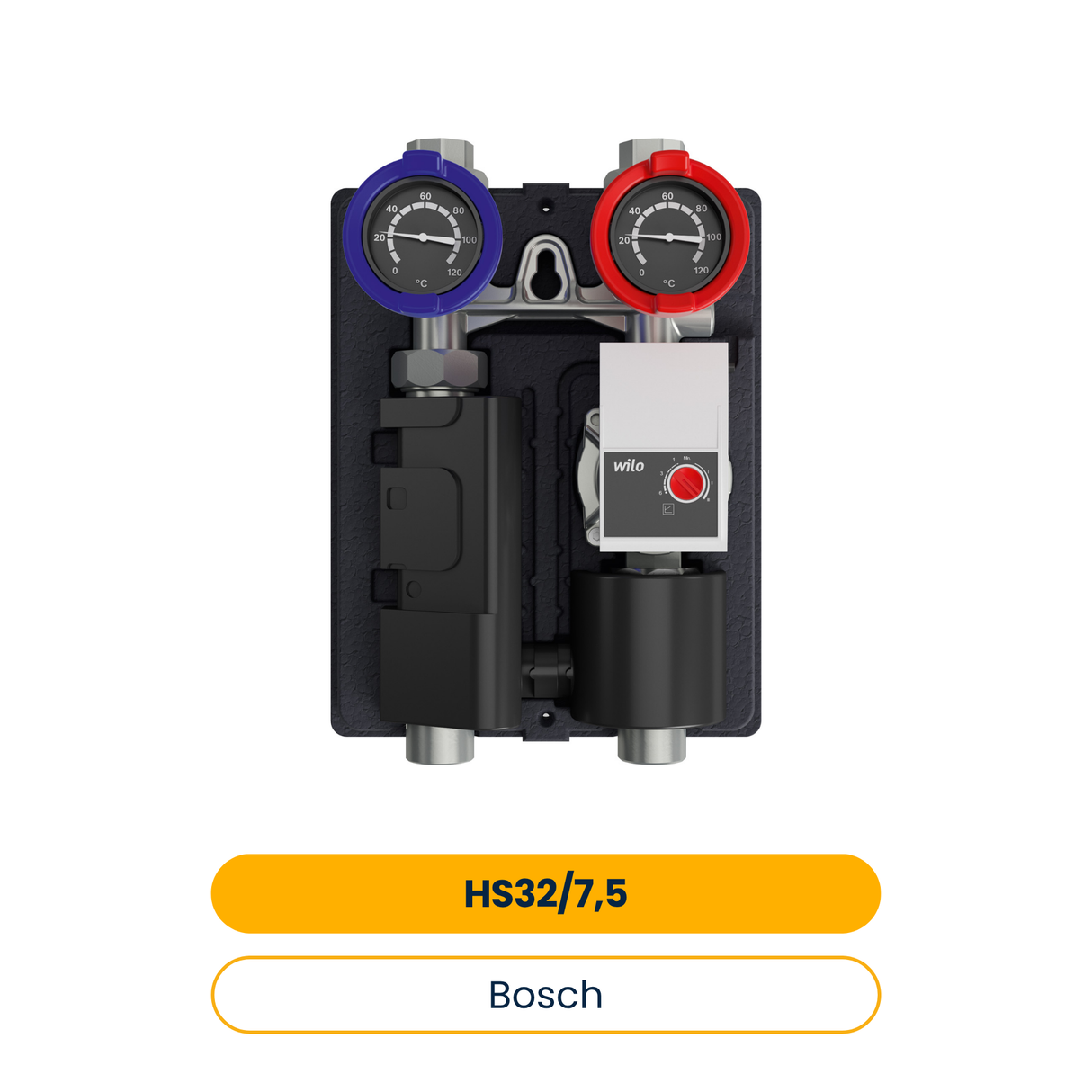 BOSCH Installationszubehör HS32/7.5 Heizkreisset ohne Mischer, 364x290x190 (Art.-Nr. 7736601145)