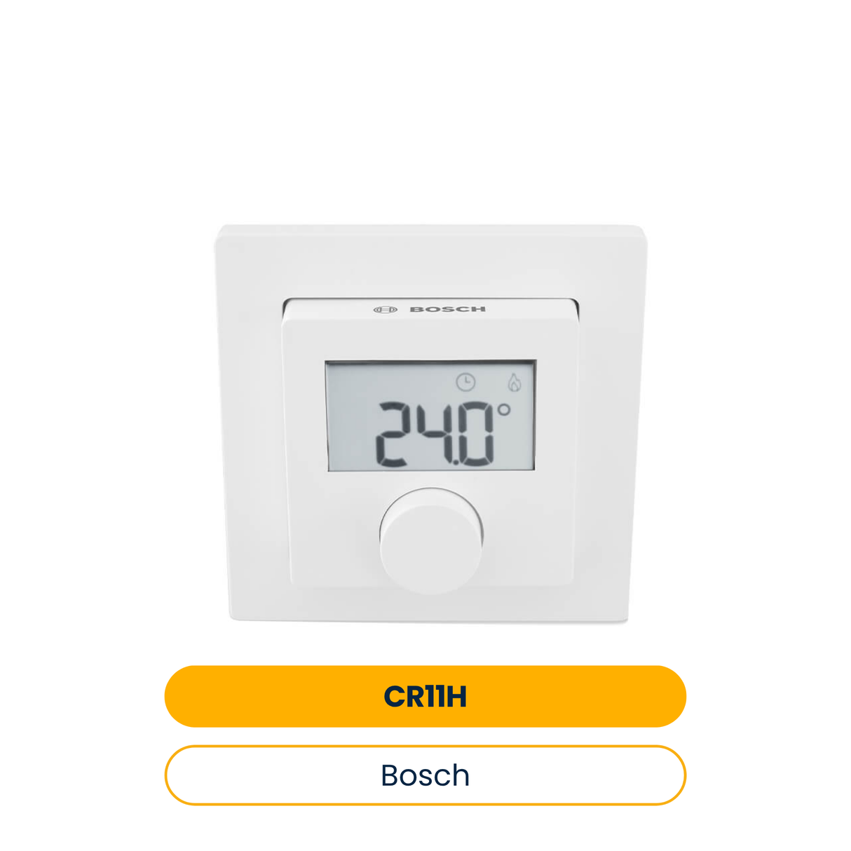 BOSCH Bedieneinheit CR 11H, 81x81x25 für 1 Heiz-, Kühl oder Lüftungskreis (Art.-Nr. 7738112972)