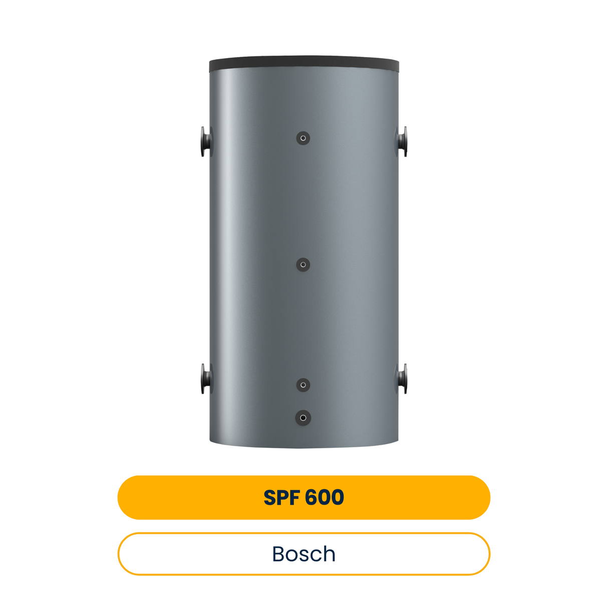 BOSCH Pufferspeicher SPF 600 für Netzkreis/Spitzenlast, silber, 600 L (Art.-Nr. 7735502585)