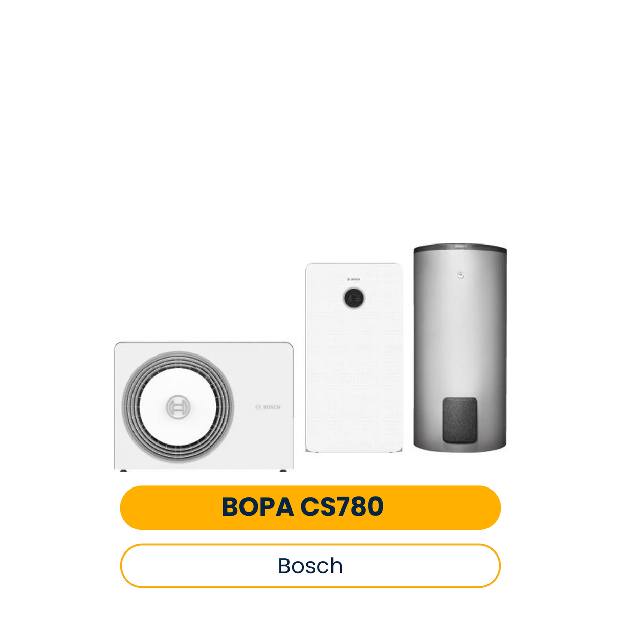 BOSCH Luftwärmepumpen-Paket BOPA CS780 AW 5 OR-S, CS6800iAW 12 MB, WH 290 (Art.-Nr. 7739622869)