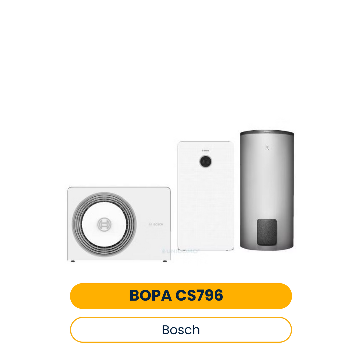 BOSCH Luftwärmepumpen-Paket BOPA CS796 AW 10 OR-T, CS6800iAW 12 MB, WH 370 (Art.-Nr. 7739623433)