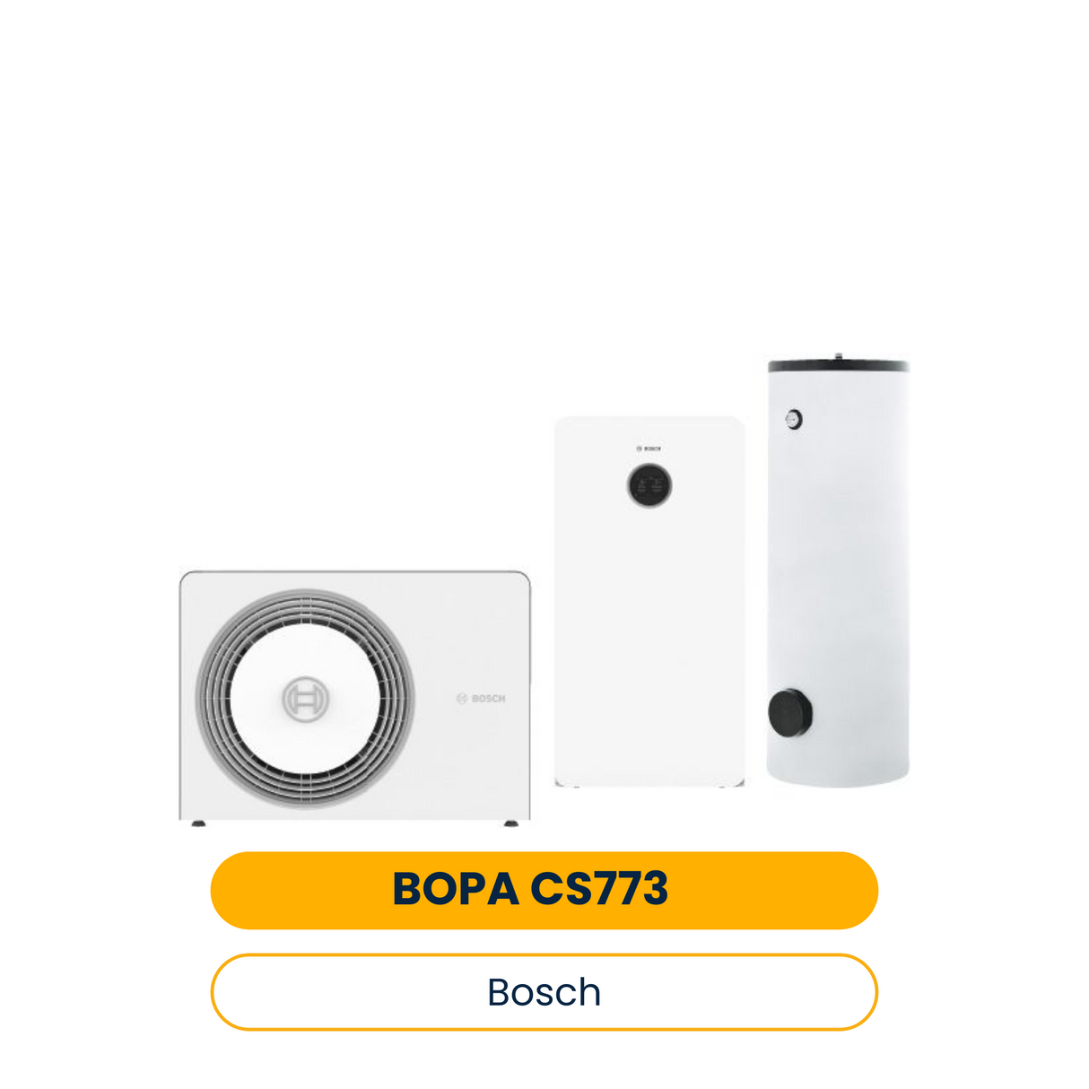 BOSCH Luftwärmepumpen-Paket BOPA CS773 AW 4 OR-S, CS5800iAW 12 MB, HR300 (Art.-Nr. 7739622863)