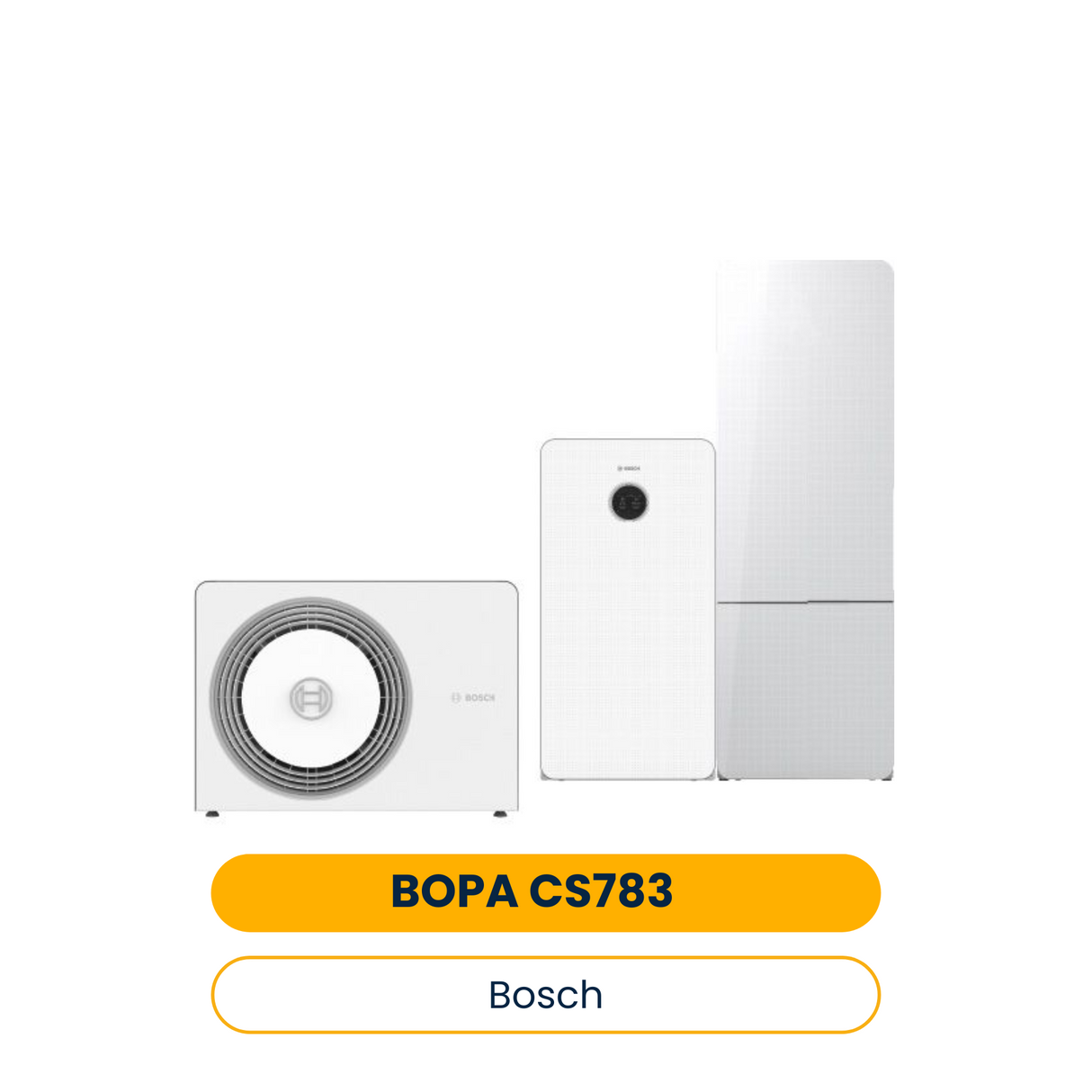 BOSCH Luftwärmepumpen-Paket BOPA CS783 AW 5 OR-S, CS6800iAW 12 MB, SWDP 300-2 (Art.-Nr. 7739622873)