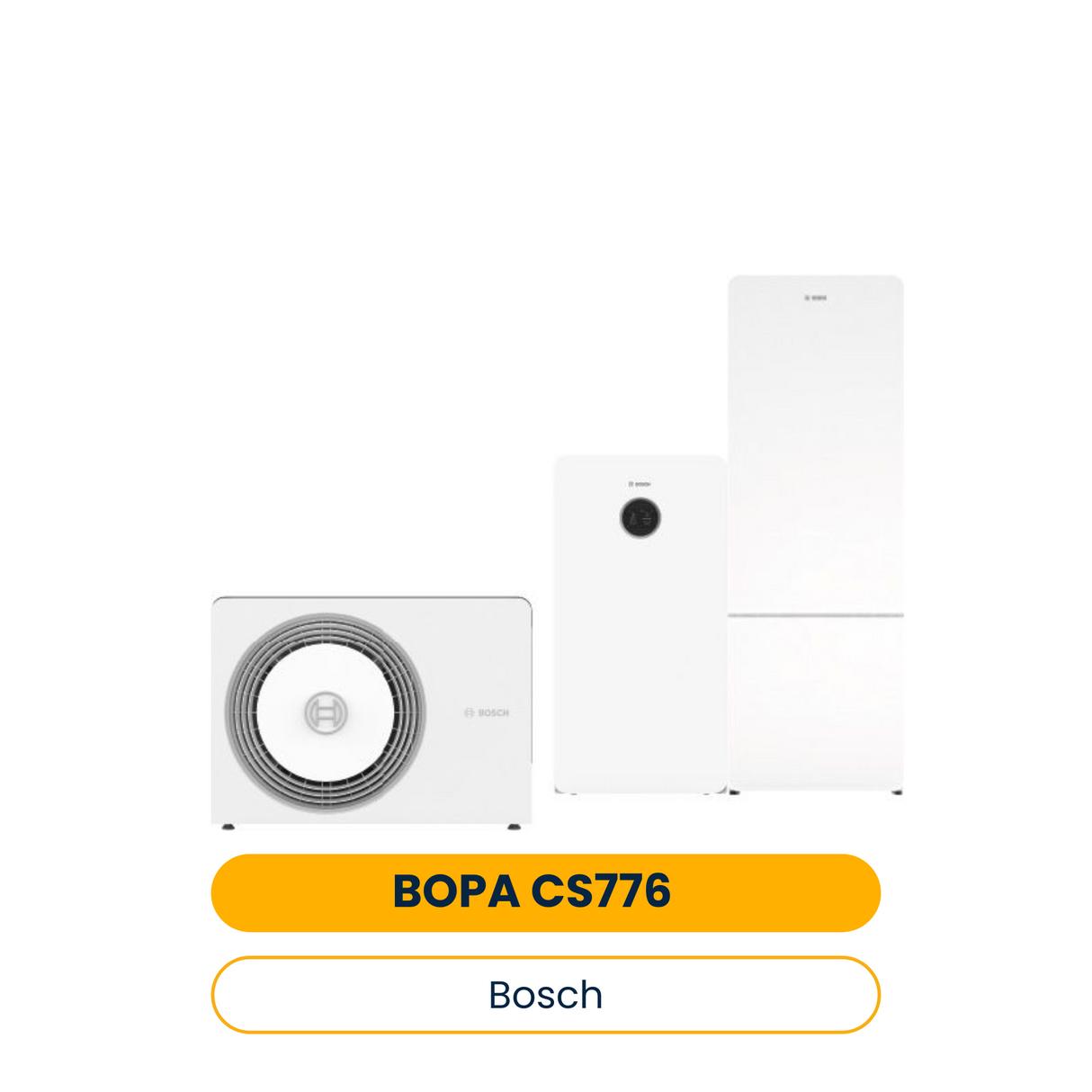 BOSCH Luftwärmepumpen-Paket BOPA CS776 AW 4 OR-S, CS5800iAW 12 MB, SWDP300-2O C (Art.-Nr. 7739622865)