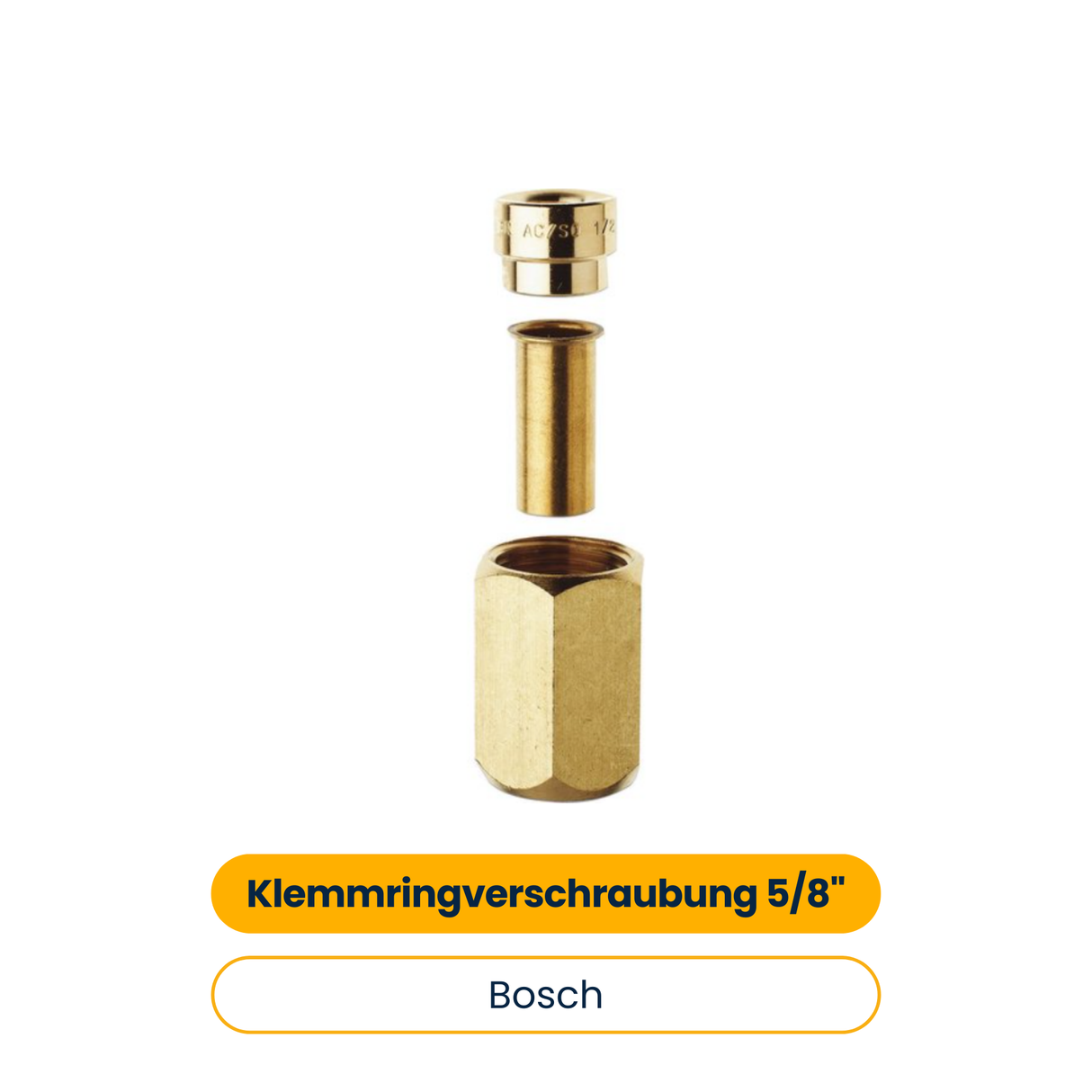 BOSCH Zubehör für Klimageräte SAE-Klemmringverschraubung 5/8" (Art.-Nr. 7738345081)