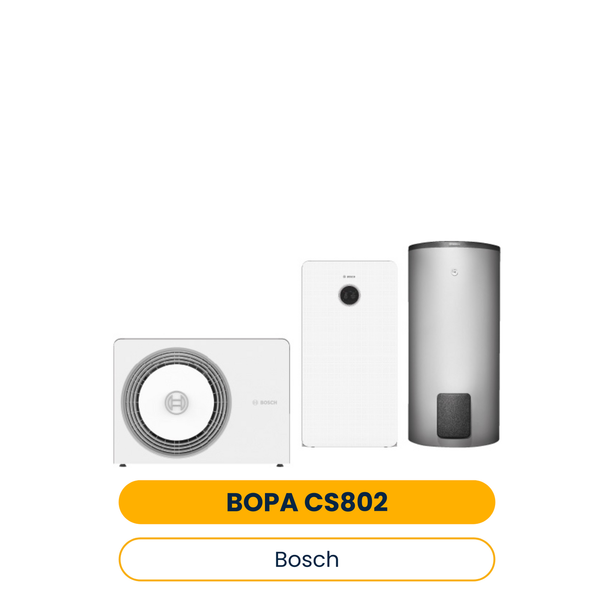 BOSCH Luftwärmepumpen-Paket BOPA CS802 AW 4 OR-S, CS5800iAW 12 MB, WH 290 (Art.-Nr. 7739624190)