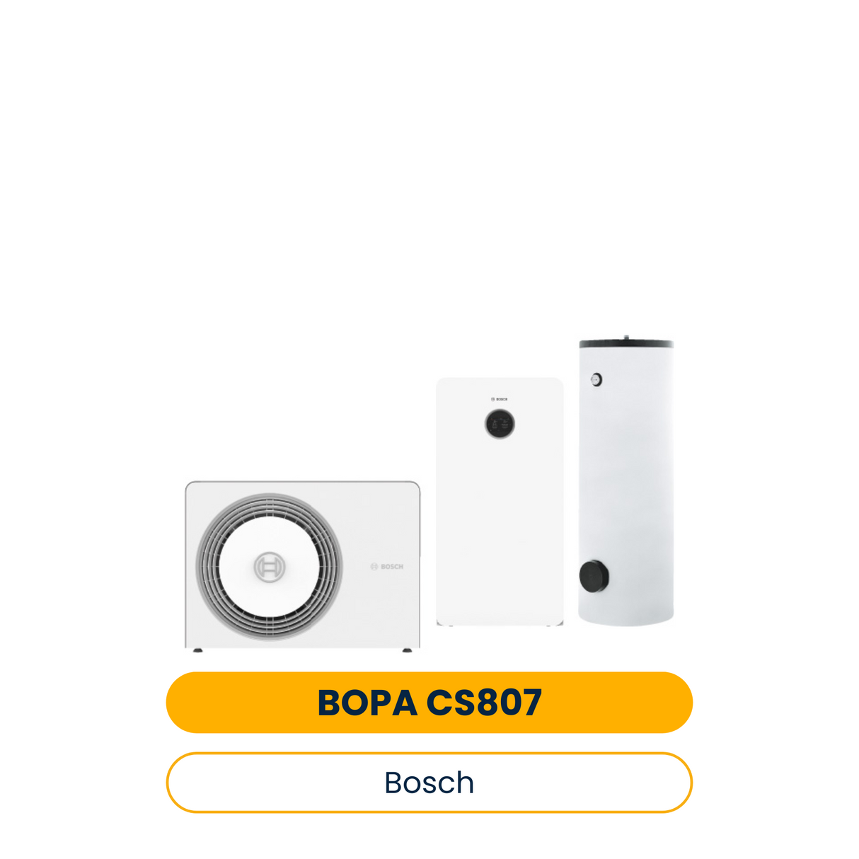 BOSCH Luftwärmepumpen-Paket BOPA CS807 AW 10 OR-T, CS5800iAW 12 MB, HR300 (Art.-Nr. 7739624189)