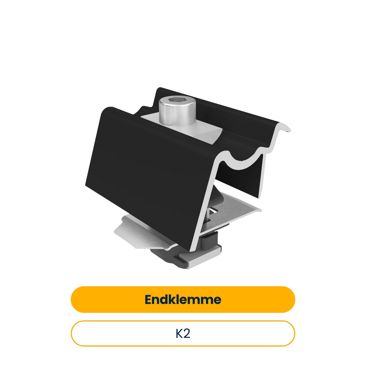 K2 Clamp EC 30-40mm Schwarz, Hybrid Modulendklemme (Art.-Nr. 2003452)