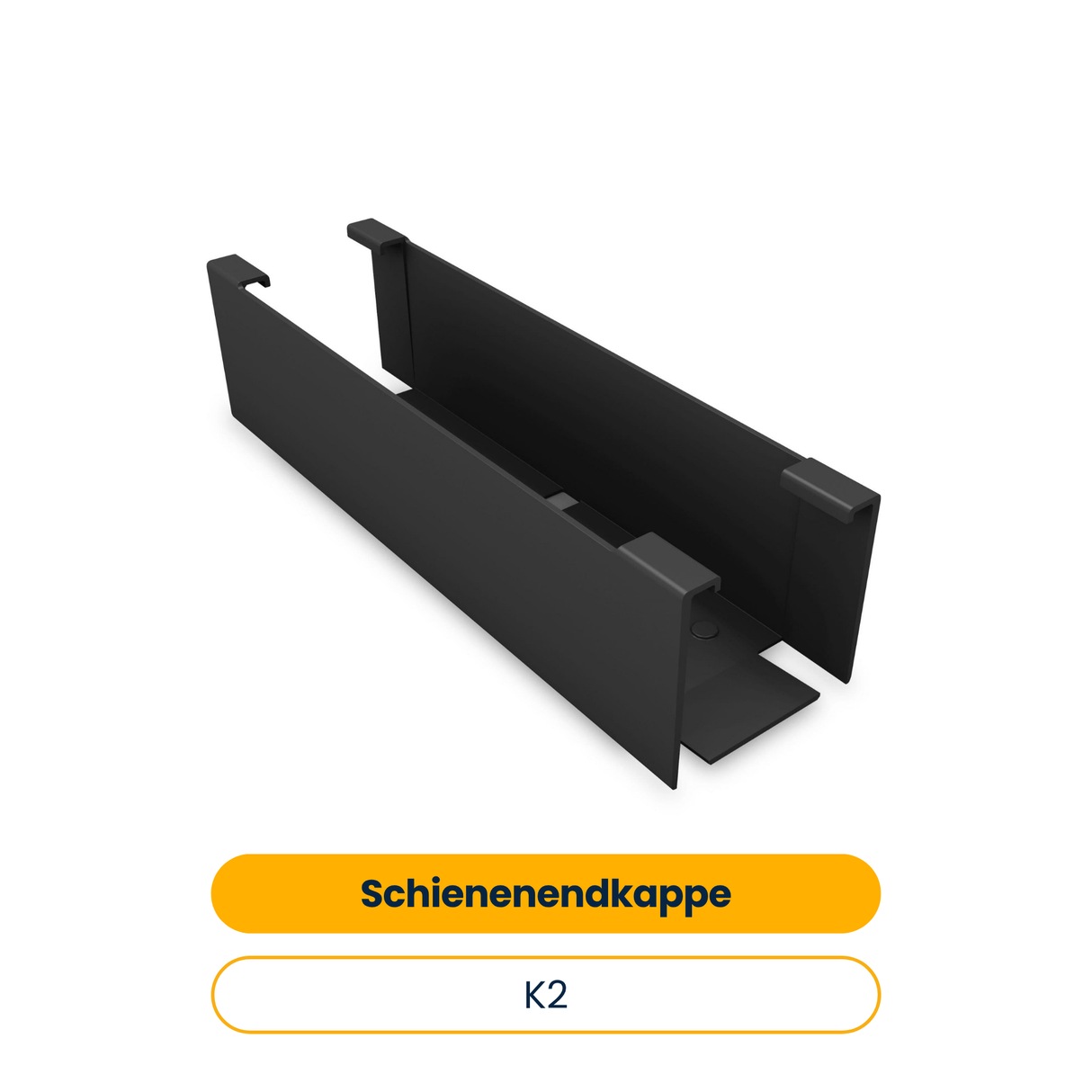 K2 BlackCover SingleRail 36 Schienenendkappe (Art.-Nr. 2003523)