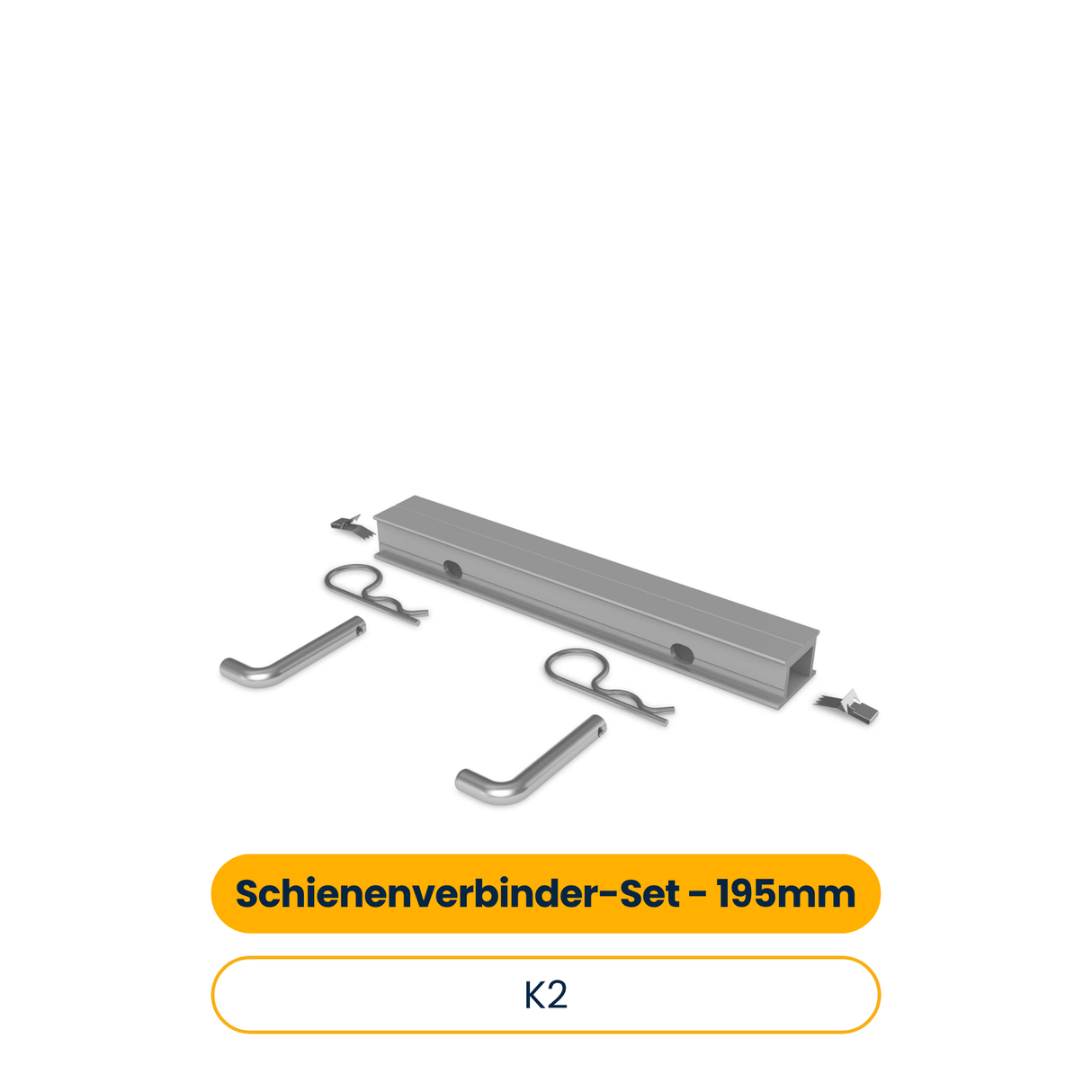 K2 Dome 6 Connector Set Schienenverbinder-Set - 195mm (Art.-Nr. 2004123)