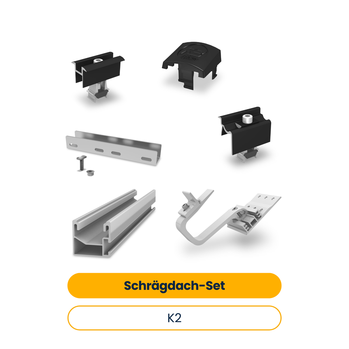K2 Schrägdach-Set 1-lagig für 10 Module