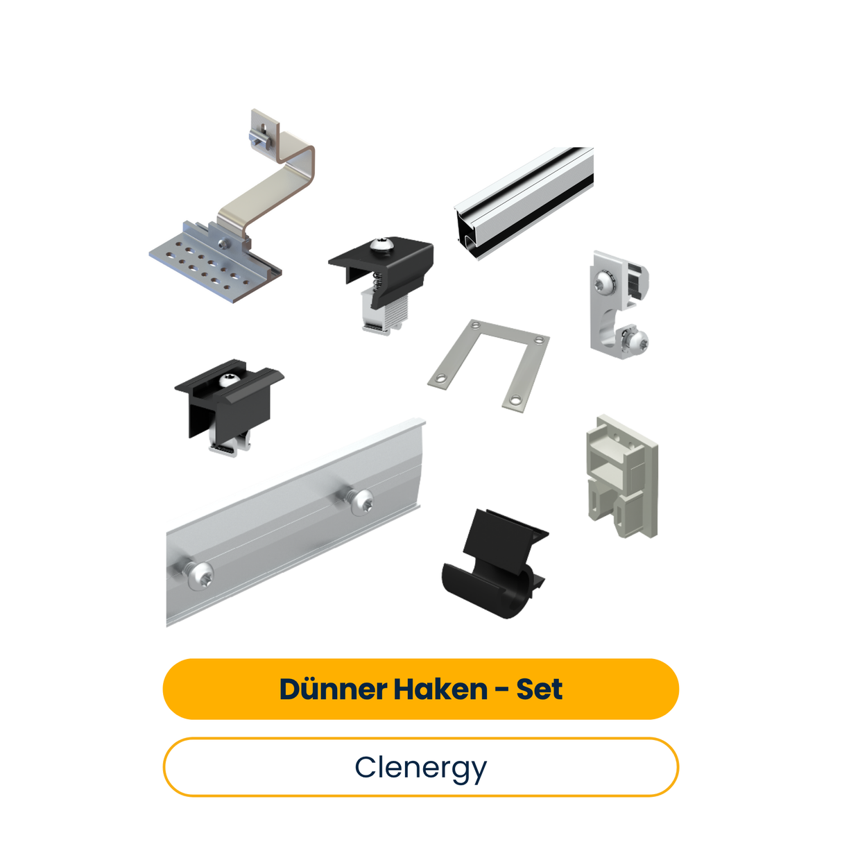 Clenergy Ensemble de crochets fins