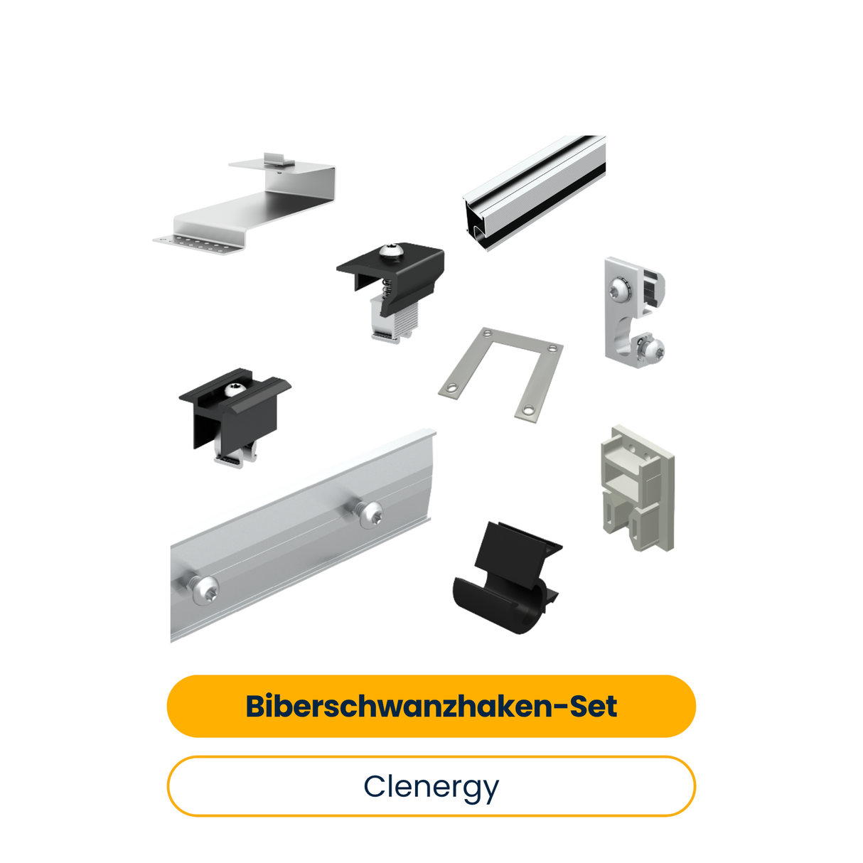 Clenergy Biberschwanzhaken-Set