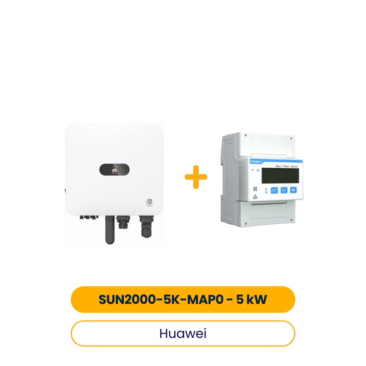 Huawei SUN2000-5K-MAP0 Onduleur hybride 5 kW (en option avec Smartmeter)