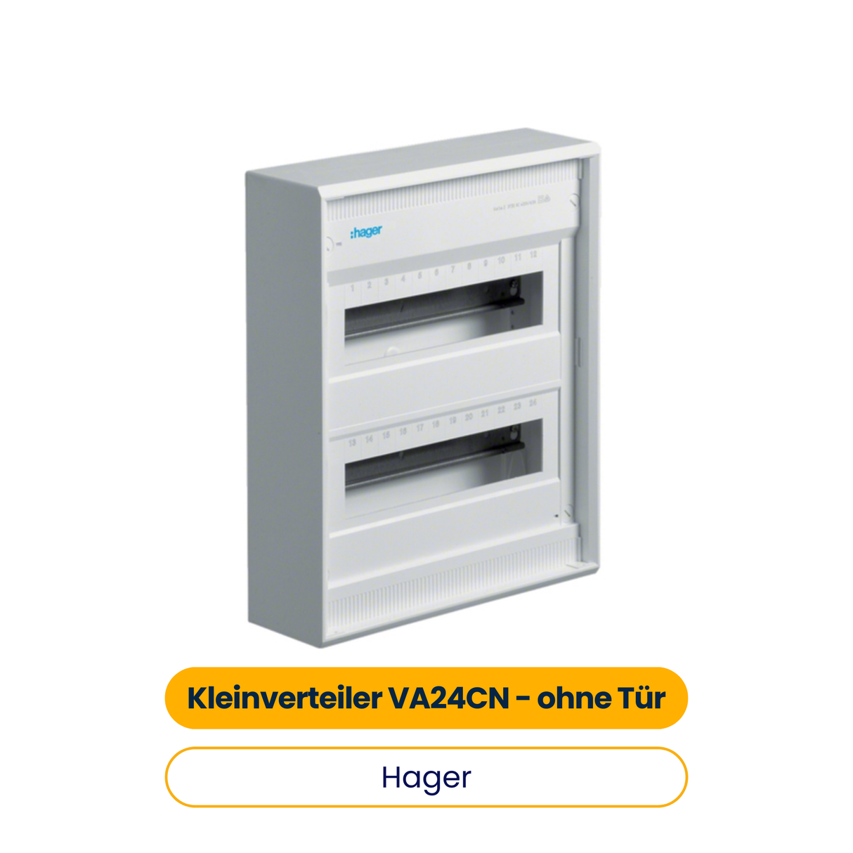 Hager VA24CN Kleinverteiler Volta 2x12PLE ohne Tür