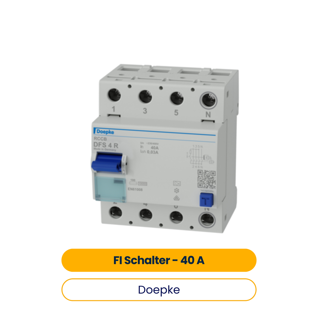 Doepke DFS 4 040-4/0,03-A R interrupteur différentiel FI 40 A